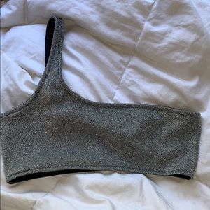 Triangl Melrose sparkle top one shoulder